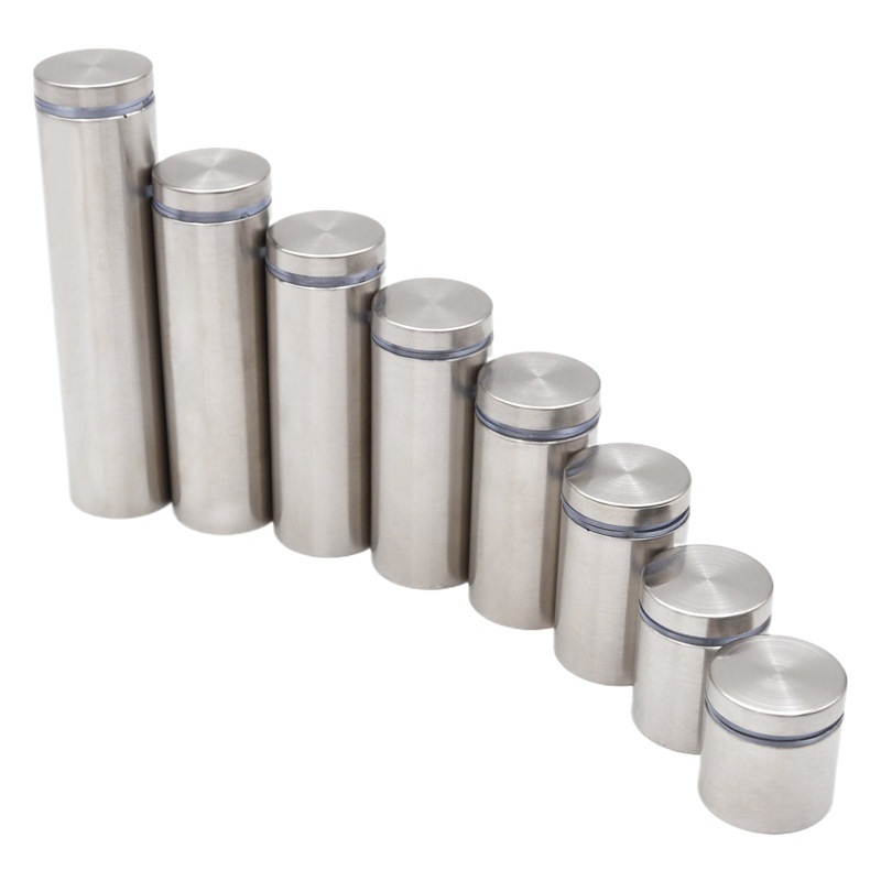 En stock de acero inoxidable hueco de publicidad de uñas de vidrio placa de acrílico espejo de uñas transfronterizo fijo decorativo hardware publicidad tornillo