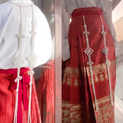 Ханьфу жемчуг с кисточками, аксессуар для волос