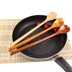 Wooden spoon with long handle, stirring spoon, 33-inch long wooden spoon, extended hot pot spoon, supply with Logo engraving