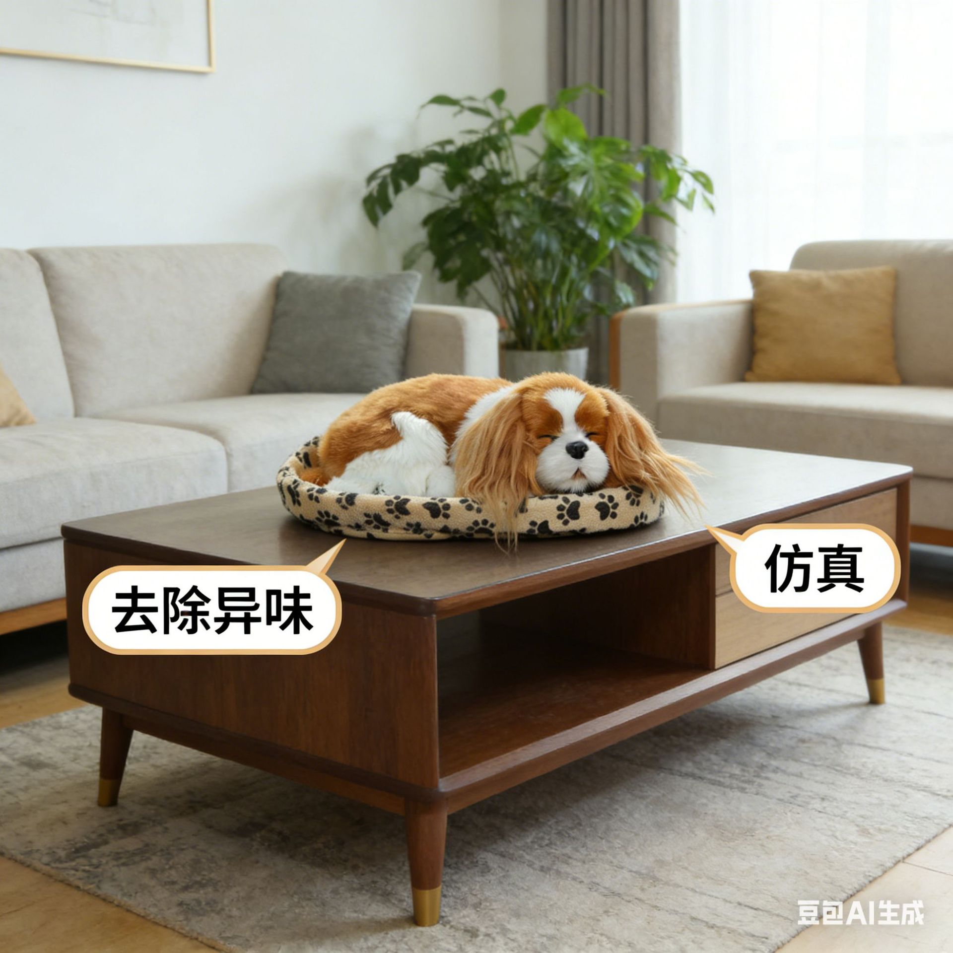 Car Interior Decoration Ornaments Bamboo Charcoal Imitation Dog Creative Car-Mounted Activated Carbon Decoration to Remove Odor and Formaldehyde for Home Use