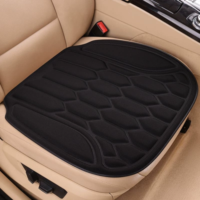 Four Seasons Pad | Latex Seat Pad, Single Piece - star-black-front-single-seat-seaweed-fiberintegrated-moldinganti-slip-no-disassembly-and-assembly-piece