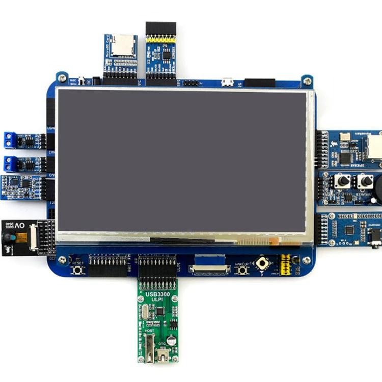 Плата ядра STM32H743iit6 разработческая плата содержит модули последовательного порта для доступа к различным периферийным модулям