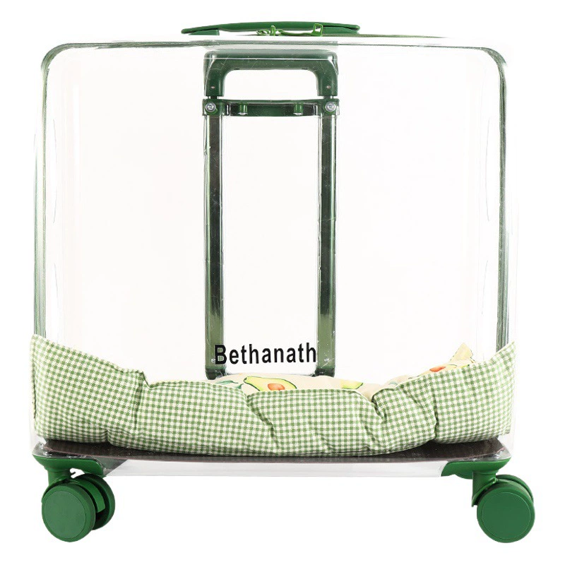 Заводская прямая пузырчатая коробка Pet Trolley Box Исходящая прозрачная сумка для кошек Багаж Дышащая космическая капсула Pet Box