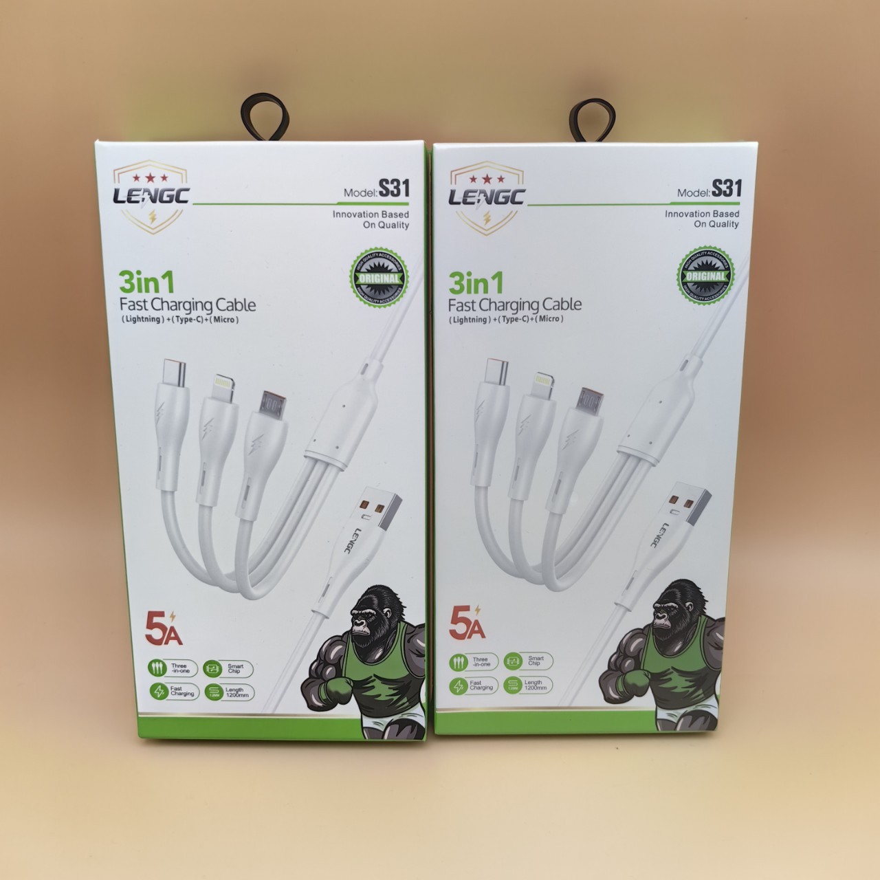 Transfronterizos trenzados un cable de datos de tres tiros 6A carga rápida dos tiros 3 en 1 cable de carga de teléfono móvil 120w cable de carga rápida