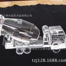 厂家供应水晶车模 搅拌车水晶车模 集装箱车模  德邦物流车模
