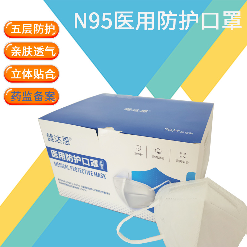 医用N95口罩5层防护独立包装一次性n95灭菌级源头工厂批发