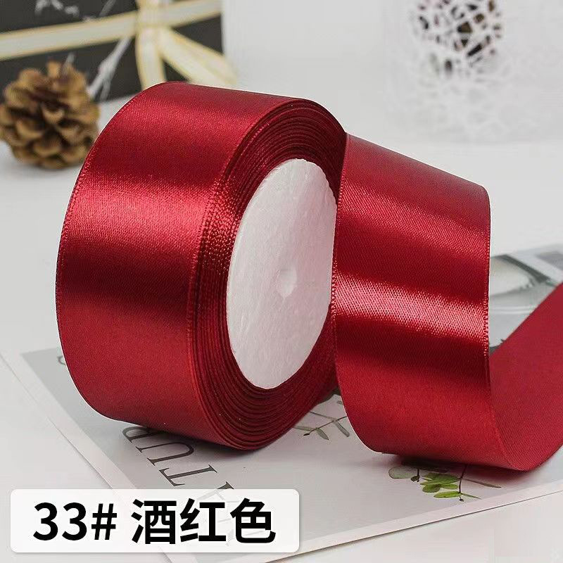 4cm cinta rollo cinta al por mayor bricolaje hecho a mano rosa caja de pastel decoración de flores cinta de boda cinta roja