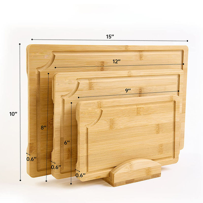 Traje de tabla de cortar de bambú tabla de cortar multifuncional con clasificación de soporte tabla de cortar tablero de corte de alimentos de frutas panel de amasado Placa de desayuno
