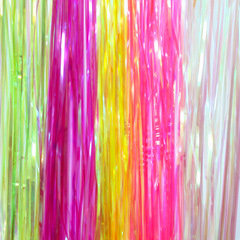 Rainbow Fiber, Rainbow Ray Radiation Color Door Curtain Christmas Birthday Party Decoration Fiber Door Curtain, Factory Supply