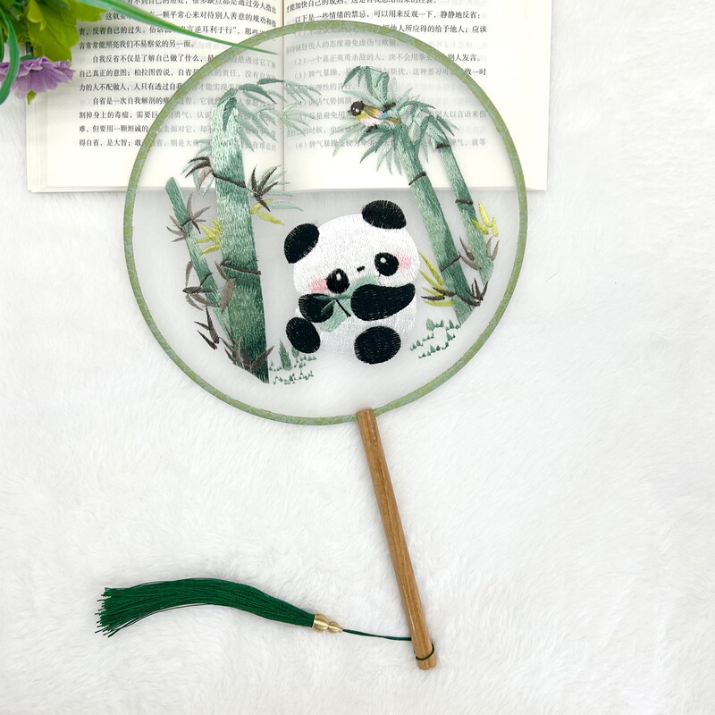 新しい片面刺繍扇子、漢服専用刺繍扇子、多用途古典露店、メーカー直販卸売|undefined