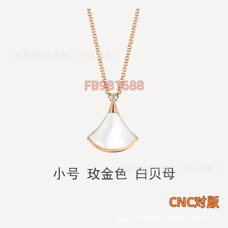 【클래식】 화이트 자개 목걸이