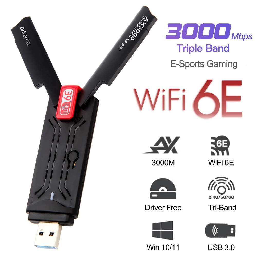 AX5400M wireless wifi6 driver-free network card notebook desktop computer wifi transmitter receiver USB3.0