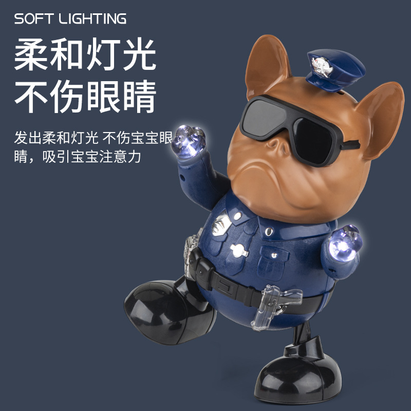 Baile eléctrico transfronterizo cachorro swing fresco sonido y luz mercado nocturno juguetes educativos para niños TikTok mismo estilo puesto caliente