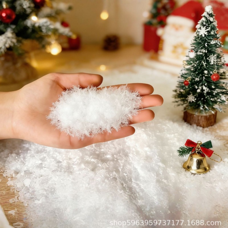 Cross-Border Wholesale 10G/Bag Artificial Snow for Christmas Decoration, Snow Scene Photography Props