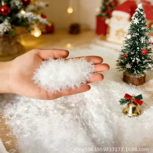 Cross-Border Wholesale 10G/Bag Artificial Snow for Christmas Decoration, Snow Scene Photography Props