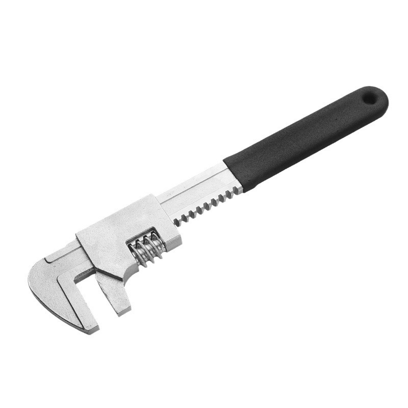 Llave móvil de gran abertura tipo F, llave móvil de ángulo recto multifuncional, fábrica de llave de tubería de reparación de automóviles, lote