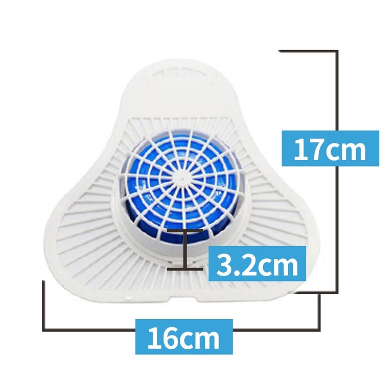 Urinal deodorizing triangular block, men's toilet anti-odor urine pool, urine bowl fragrance block, urinal anti-odor device filter screen details Picture