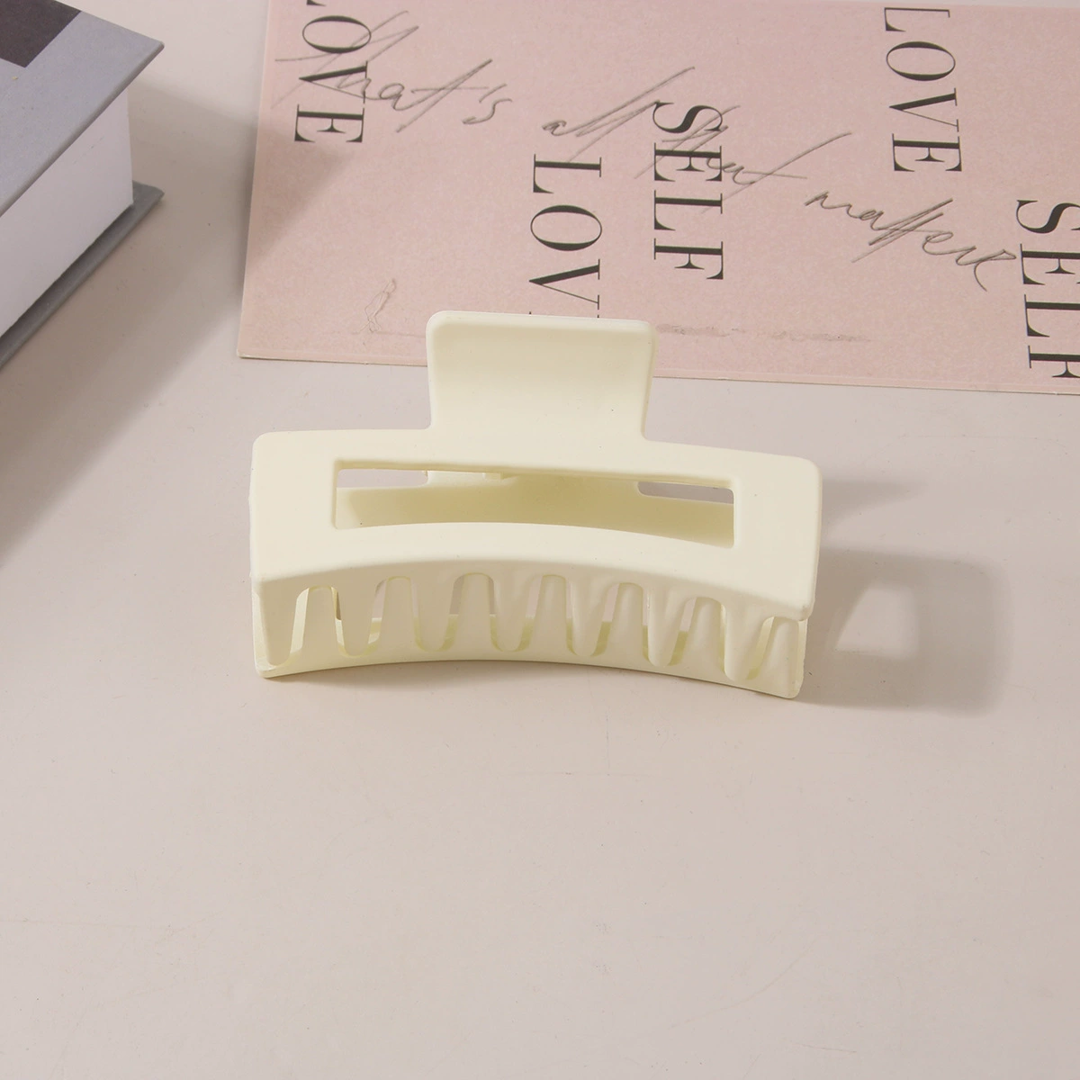 (Cross-border trading), rectangular matte crab pin, big shark, hairgrip, Amazon, simple and elegant design