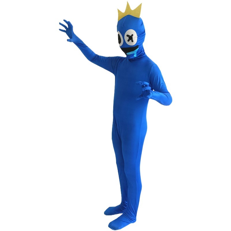 Disfraz de Halloween de ROBLOXcos, traje de una pieza para mujer, traje de arcoíris para hombre