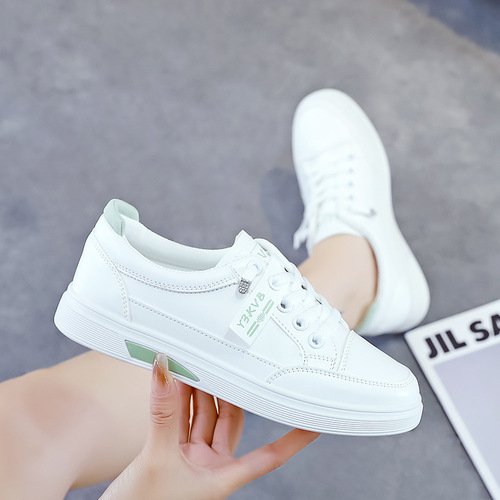 Small white shoes women's 2026 spring and autumn new style students all-matching ins casual trend leather shoes skate shoes women's XN-D201