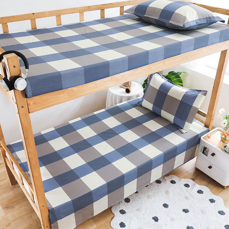 100% algodón puro dormitorio de estudiantes sábanas individuales 0,9 m dormitorio cama individual algodón hogar doble edredón lista