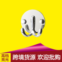 实心不锈钢挂衣钩 单个挂钩门后单勾 壁挂衣服毛巾钩双钩