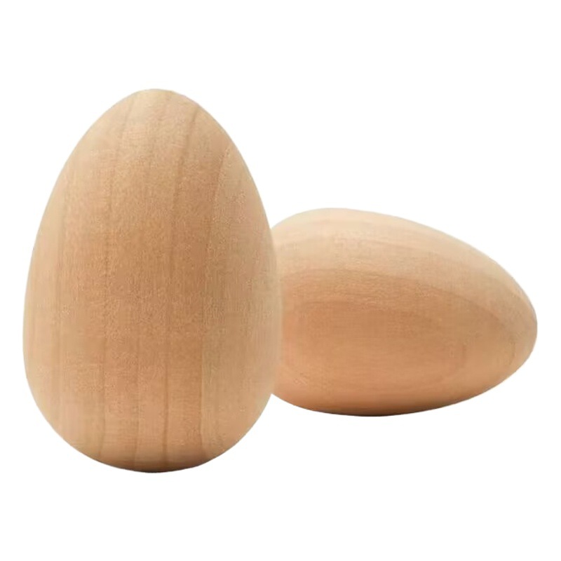 Huevos de Pascua de Madera para Manualidades, Decoración del Hogar, Adornos, Juguetes de Simulación para Niños, Accesorios para Pintar Grafitis