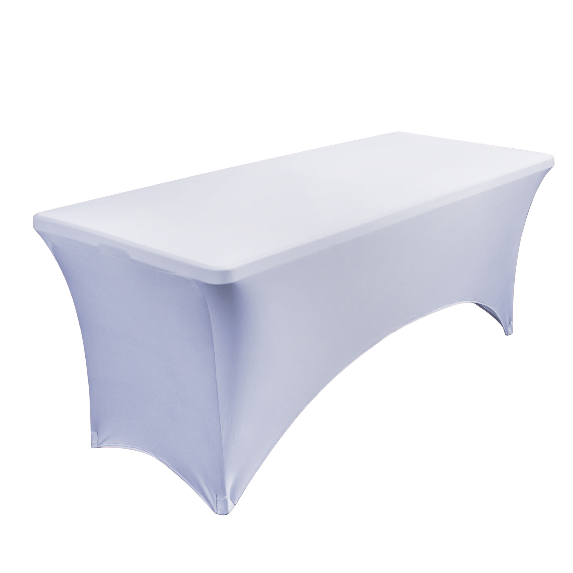 Cubierta de mesa elástica americana 4FT6FT para actividades de boda al aire libre Cubierta de mesa de cóctel de comercio exterior blanca y negra elástica rectangular
