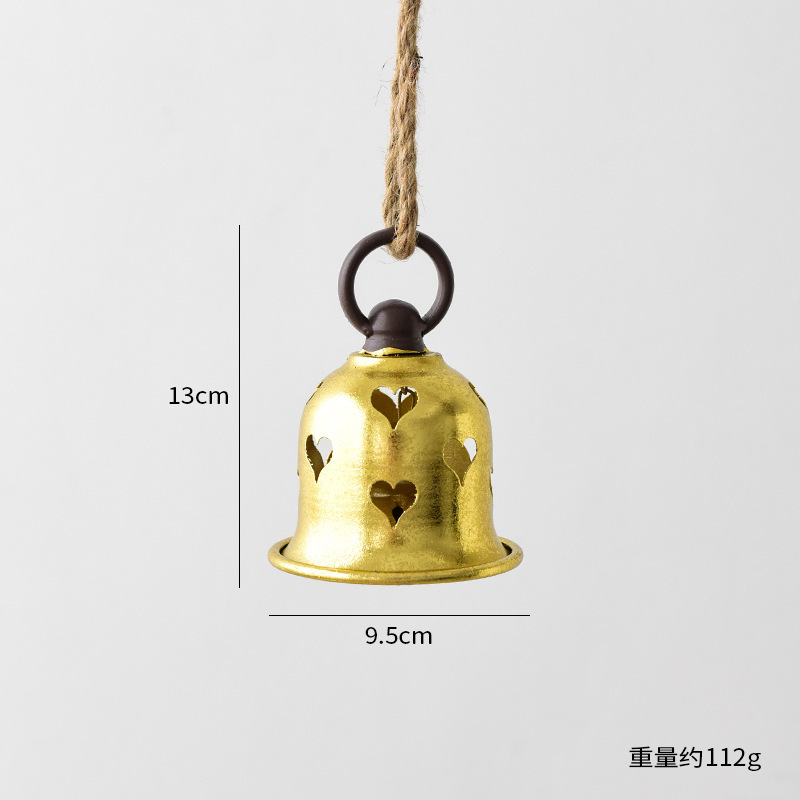 跨境新款圣诞节装饰铁艺大号铃铛装饰圣诞树挂件圣诞橱窗装饰吊饰|undefined