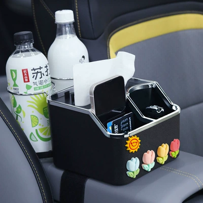 Car tissue box/set | tissue - tulip-black-background