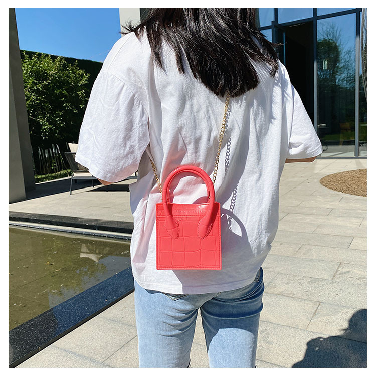 2025 Cross-border new popular smiling face bag, small square bag, fashionable and versatile chain hand bag, shoulder and crossbody jelly women's bag undefined