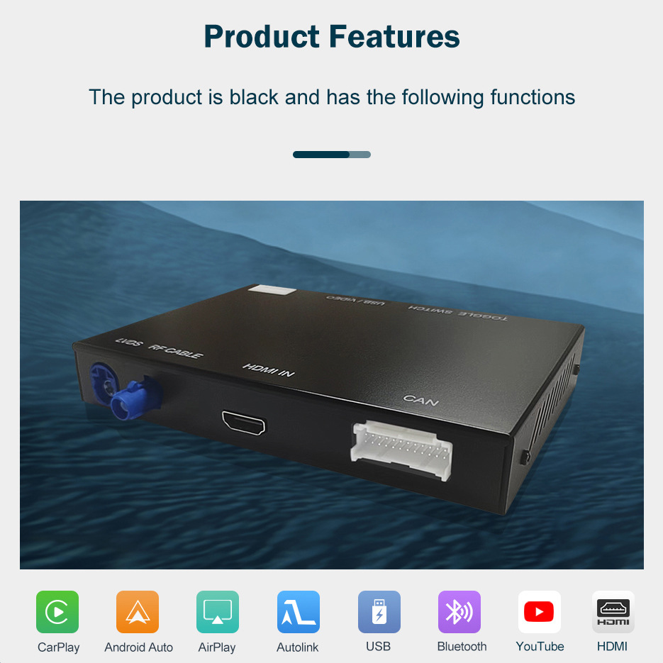 Lutuo car machine interconnection wireless CarPlay applies to Audi A3 2013-2018 decoder module