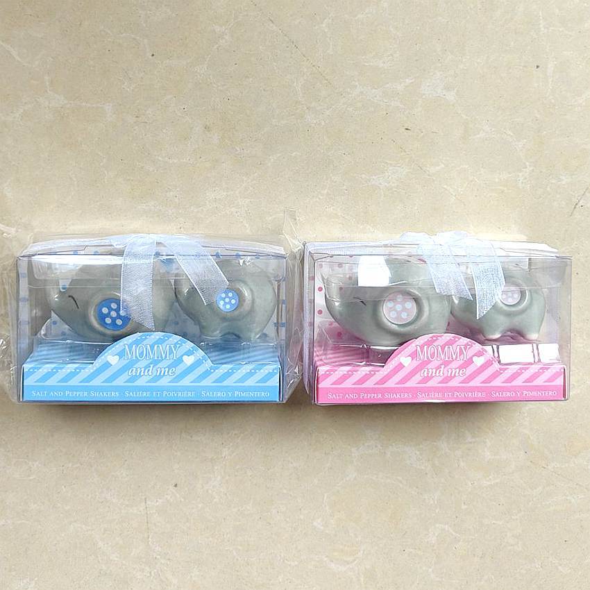 코끼리 조미료 병 한 쌍