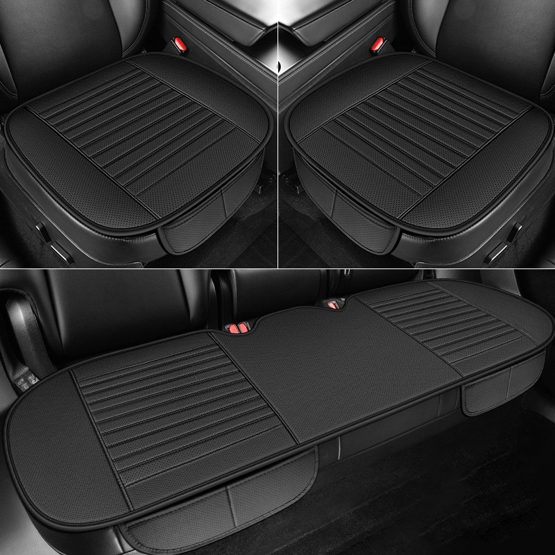 クロスボーダー専用の車のクッション四季通用の通気穴開けの皮の小さい3つの部品は全部背もたれのない四季のクッションを囲んでいます。|undefined
