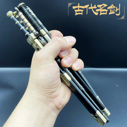 Top Ten Famous Swords of Ancient Cold Weapons Qin Shihuang Sword Yue King Goujian Sword Tang Hengdao Hanwang Sword Model Ornament Toy