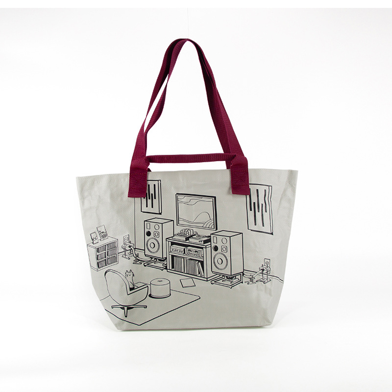 厂家PP塑料手提编织袋彩印LOGO购物袋广告宣传袋淋膜复合蛇皮袋子