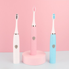 家用聲波式電動牙刷震動防水軟毛兒童牙刷創意情侶大號按鍵送電池