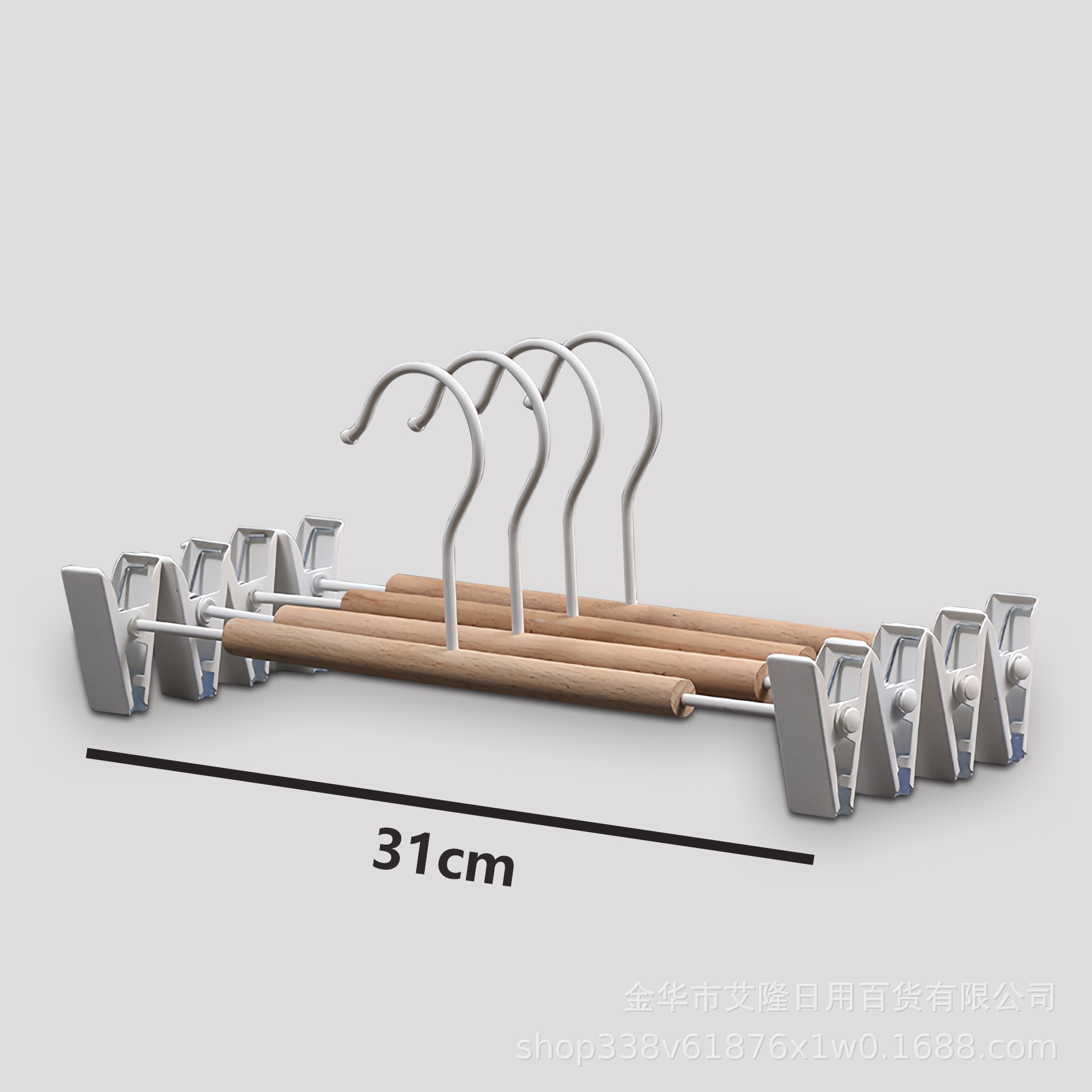 Nuevo estilo de madera de haya percha de hierro percha de metal de madera maciza percha de diseñador pantalones percha de ropa de armario multifuncional percha