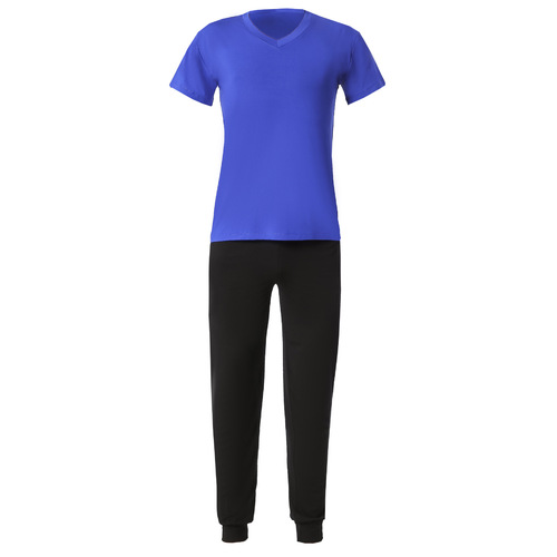 Dance wear practice wear men's loose student body suit modern dance Latin dance wide leg straight modal suit