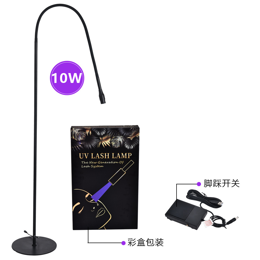 Lámpara profesional de curado UV para injerto de pestañas, LED ultravioleta, extensión de pestañas de alta eficiencia, 5/10W, especial para pegamento de secado rápido
