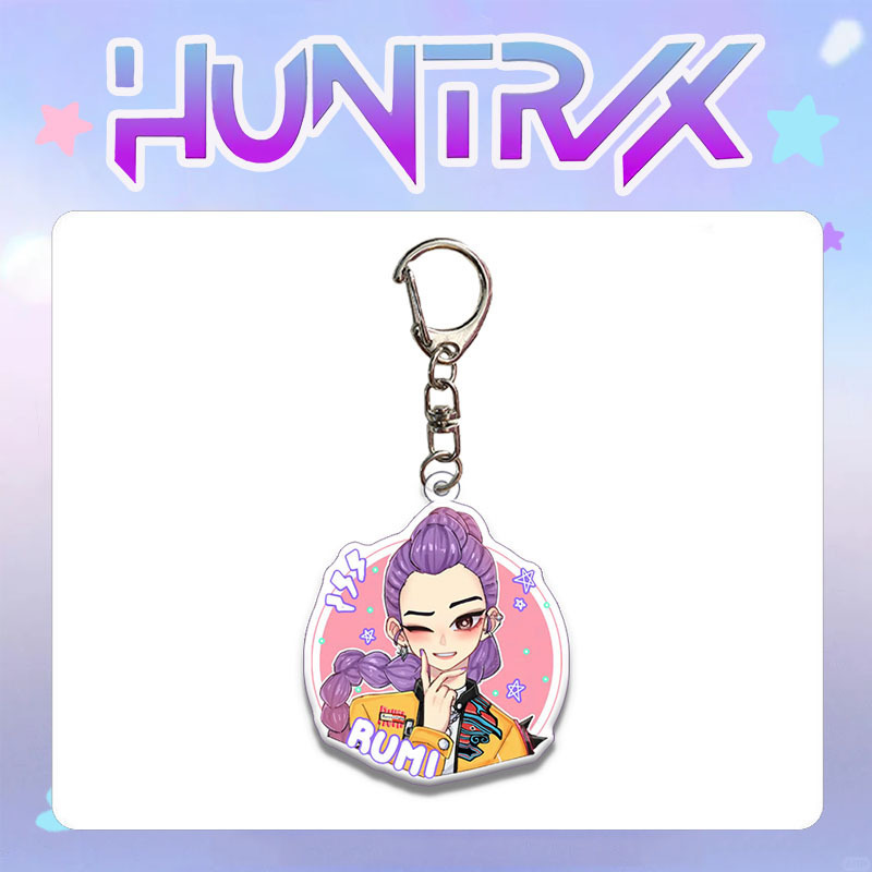 HUNTRIX猎魔女团 同款卡通形象亚克力钥匙扣 包包挂件 配饰 周边|undefined