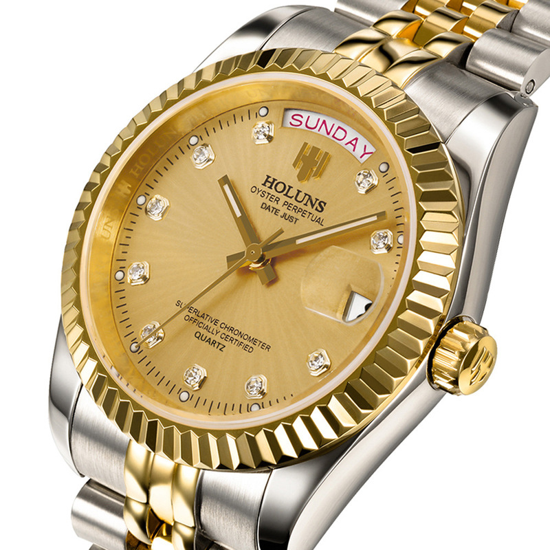 Holuns Oyster Perpetual Business Casual Men's Watch in Stock Hot Selling Quartz Movement Wristwatch Holuns Oyster Perpetual Business Casual Men's Watch in Stock Hot Selling Quartz Movement Wristwatch