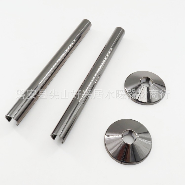 2 piezas de 15mm pistola gris anillo decorativo 2 piezas 15*200mm pistola tubo gris