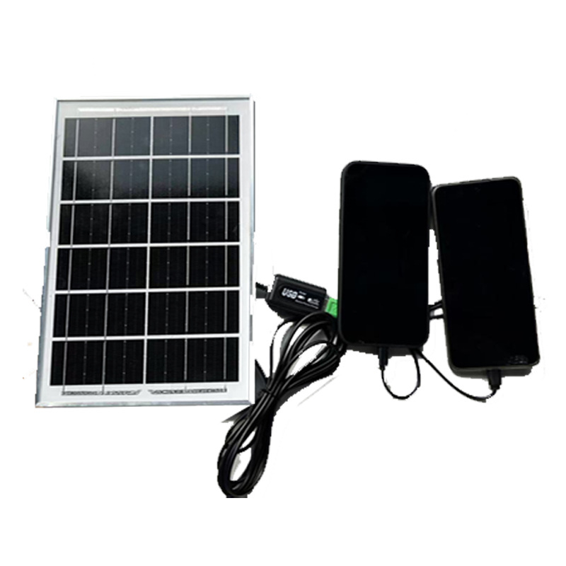 6v6w panel solar con regulador de voltaje 5v panel solar teléfono móvil electrónica panel de carga solar