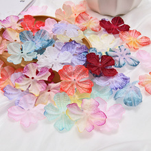 ins森系绢花仿真花朵花瓣头饰服饰配件布花花艺花墙烧边绣球花片