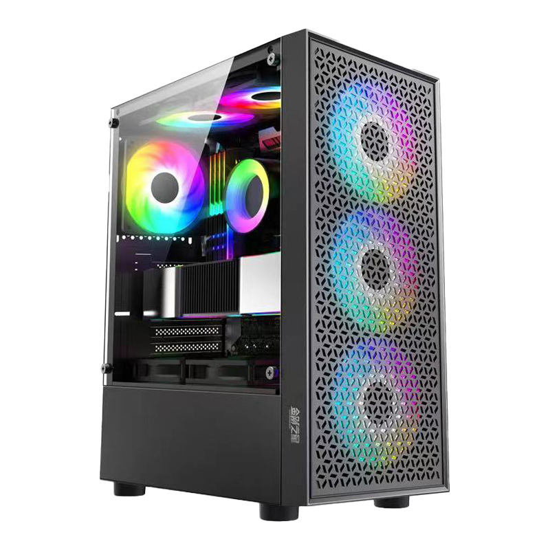 Desktop Computer Complete Set with Intel Core I7-10700F High-Performance Graphics Card for Gaming, Streaming, Design, and Office Use