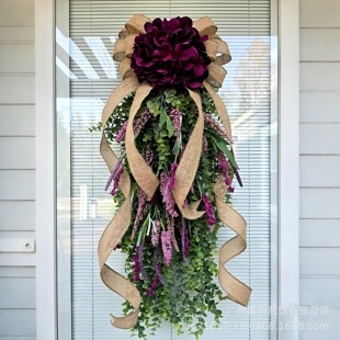 ������ļ����h��ɫ���򵹒���T�b羳Temu Spring Wreath