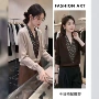 长袖气质波点秋季针织衫