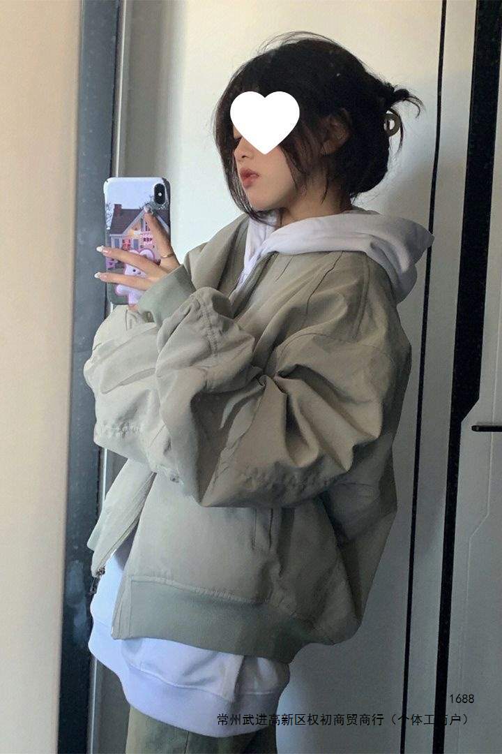 American retro bomber jacket for women, spring, autumn and winter, unique style, thickened quilted baseball jacket, trendy on Instagram.