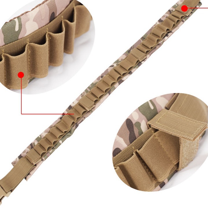 Deportes al aire libre táctico 12g cinturón de bala bomba suelta Cinturón de sujeción CS campo caza tiro multifuncional cinturón de bomba suelta